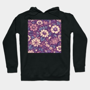 Purple Flowers Hoodie